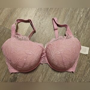 NEW with tags pink lace bra 40DDD auden target